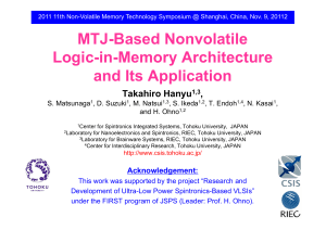 MTJ-Based Nonvolatile Logic-in-Memory Architecture and Its