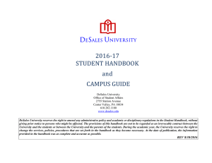 Student Handbook - DeSales University