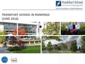 Rankings Frankfurt School June 2016