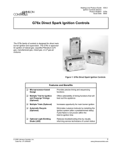 G76x Direct Spark Ignition Controls Product