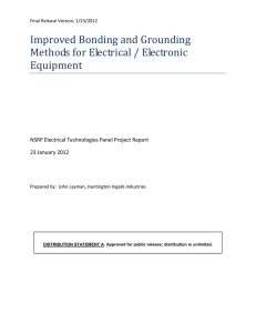 Improved Bonding and Grounding Methods for Electrical / Electronic