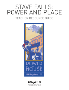 BC Hydro > Stave Falls: Power and Place (Teacher Resource Guide)