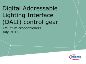 Digital Addressable Lighting Interface (DALI) control gear