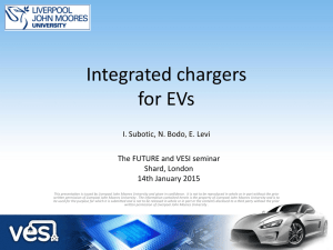 Integrated chargers for EVs