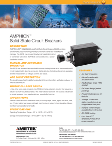 AMPHIONTM Solid State Circuit Breakers