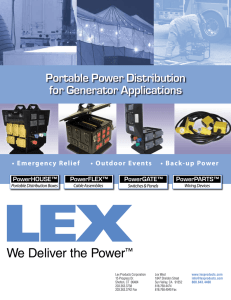 Portable Power Distribution for Generator Applications - AV-iQ