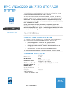 h13842.4 - EMC VNXe3200 Unified Storage System
