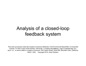 Analysis of a closed-loop feedback system