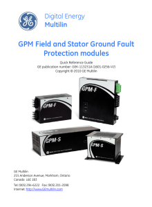 GPM Field and Stator Ground Fault Protection modules