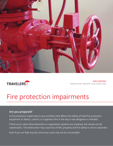 Fire protection impairments