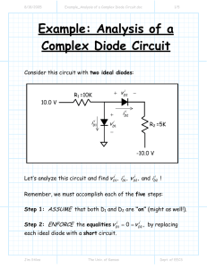 Example: Analysis of a Complex Diode Circuit