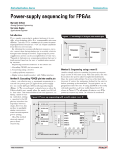 Power-supply sequencing for FPGAs
