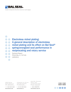 Electroless nickel plating - Bal Seal Engineering, Inc.