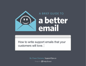 How to write support emails that your customers will love.