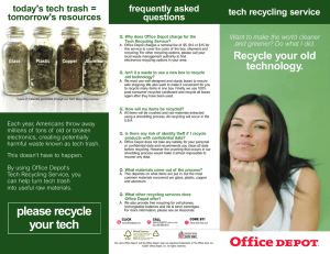 please recycle your tech