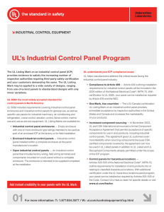 UL`s Industrial Control Panel Program