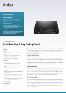 16/24-Port Gigabit Easy Desktop Switch - D-Link