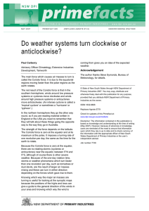Do weather systems turn clockwise or anticlockwise?