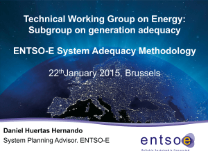 ENTSO-E System Adequacy Methodology