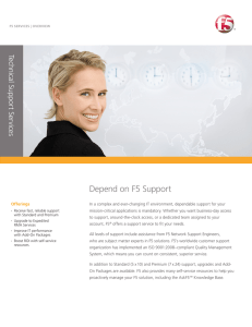 Technical Support Services Overview | F5 Networks