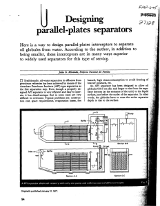 Designing Parallel-Plates Separators