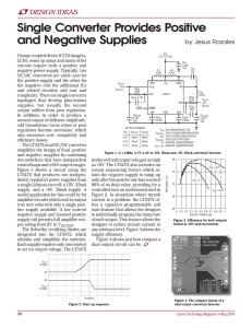 May 2005 - Single Converter Provides Positive and Negative Supplies