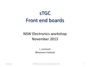 sTGC Front end boards