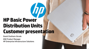 HP Basic Power Distribution Units