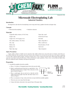 91454 Microscale Electroplating Lab