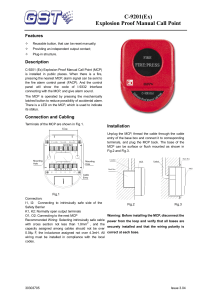 C-9201(Ex) Explosion Proof Manual Call Point
