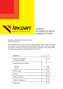 GENERAL INFORMATION ABOUT BUSBAR SYSTEMS