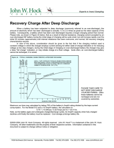 Recovery Charge After Deep Discharge