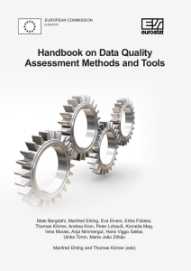 Handbook on Data Quality Assessment Methods and