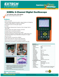 60MHz 2-Channel Digital Oscilloscope