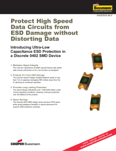 Protect High Speed Data Circuits from ESD Damage without