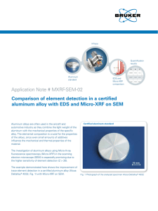 Application Note # MXRF-SEM-02 Comparison of element