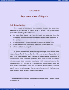 Representation of Signals