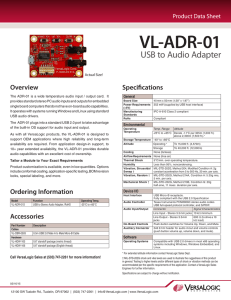 VL-ADR-01 Data Sheet