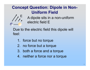 Concept Question: Dipole in Non