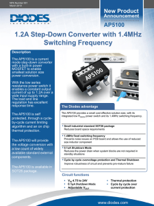 1.2A Step-Down Converter with 1.4MHz Switching Frequency