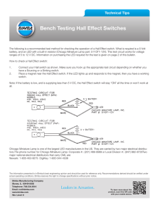 Bench Testing Hall Effect Switches