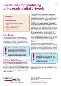 Guidelines for producing print-ready digital artwork