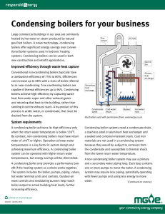 Condensing Boilers for Your Business