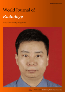 World Journal of Radiology - Baishideng Publishing Group