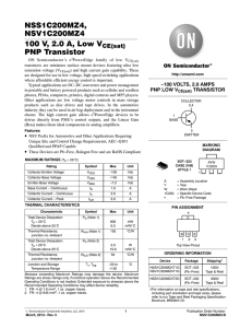 Low VCE(sat) - ON Semiconductor
