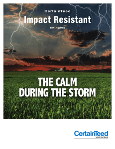 Impact Resistant Shingles Brochure