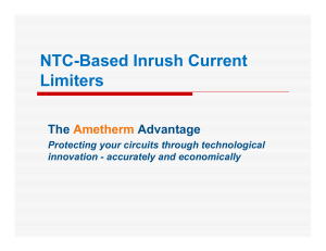 NTC-Based Inrush Current Limiters