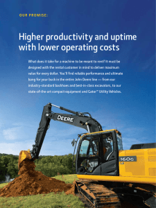 Higher productivity and uptime with lower operating costs