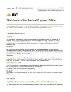 Electrical and Mechanical Engineer Officer