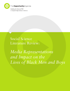 Media Representations and Impact on the Lives of Black Men and